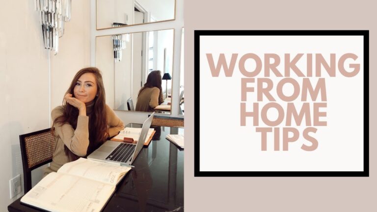 Work From Home Tips